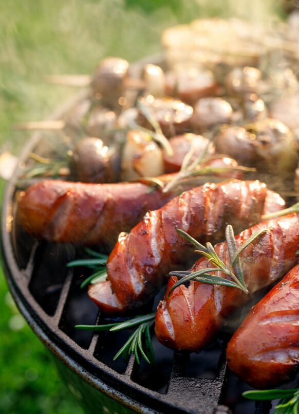 Barbecue sausages